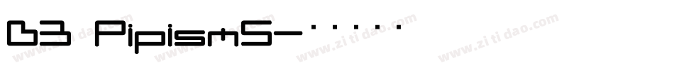 D3 PipismS字体转换
